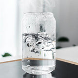 Vaso imitación de lata en vidrio borosilicato (500ml)