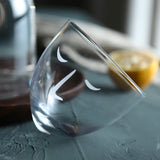 Jarra ancha de cristal de estilo moderno, con taza (800 ml)