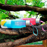 Botella con exprimidor de frutas para actividades al aire libre