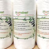 Rollo de forro de bambú biodegradable desechable Mumsbest para pañales (x100 hojas)