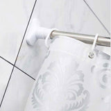 Cortina de ducha antibacteriana y resistente al moho, con motivos florales (180 x 180 cm)