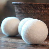 Paquete de 6 bolas de lana para secadora naturales y reutilizables