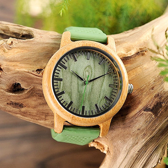 Reloj ecológico Bobo Bird de bambú y silicona