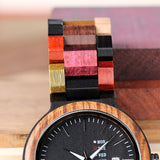 Reloj Bobo Bird de mujer, artesanal de madera de diversos colores