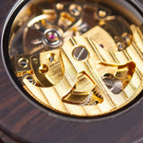 Reloj Bobo Bird de caballero, diseño inspirado en engranajes, en madera (sándalo rojo)