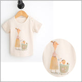 Camisetas de algodón ecológico para bebés (pack de dos)