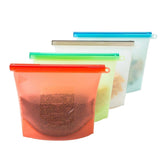 Bolsas de silicona para almacenar alimentos en el congelador (pack de 4)